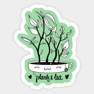 Plants and Tea Sticker